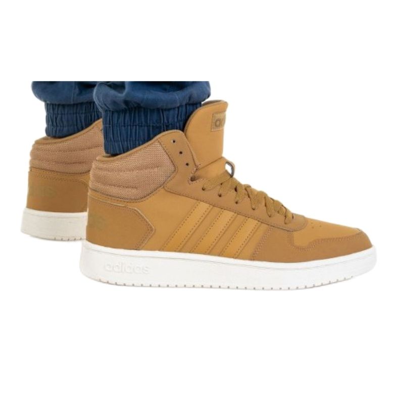 Adidas Hoops 2.0 Mid M FW3516 cipő bézs