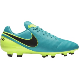 Nike Tiempo Genio Ii Leather Fg 819213 307 futballcipő fekete kék