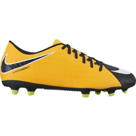 Nike Hypervenom Phade Iii Fg Jr 852580 801 futballcipő sokszínű sárga