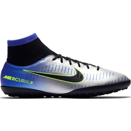 Nike Mercurial X Victory 6 Df Neymar Tf 921514 407 futballcipő zöld, kék, szürke / ezüst kék