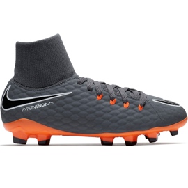 Nike Hypervenom Phantom 3 Academy Df Fg Jr AH7287 081 futballcipő sokszínű szürke