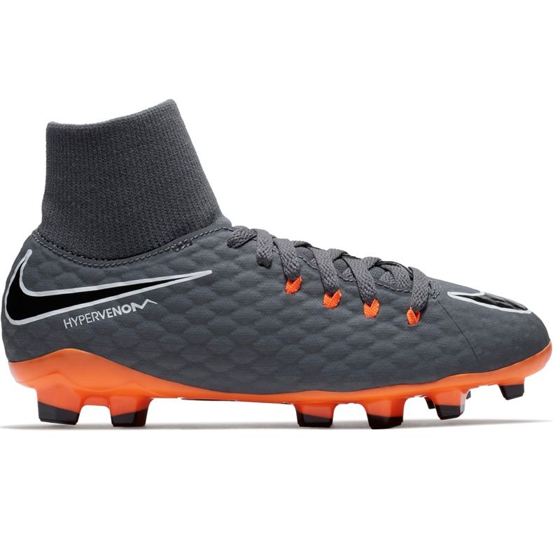 Nike Hypervenom Phantom 3 Academy Df Fg Jr AH7287 081 futballcipő sokszínű szürke