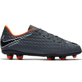 Nike Hypervenom Phantom 3 Club Fg Jr AH7290 081 futballcipő sokszínű szürke
