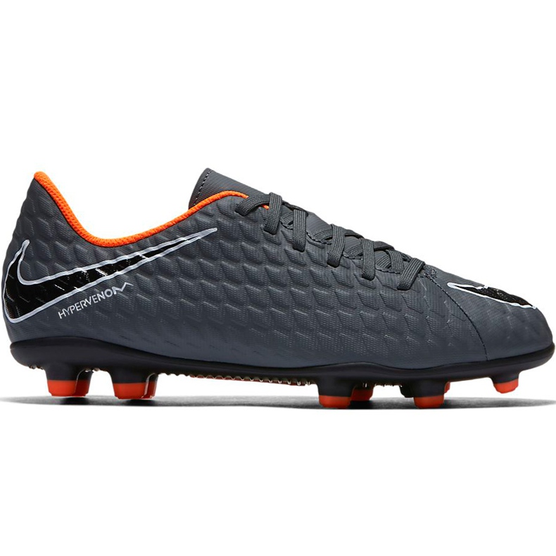 Nike Hypervenom Phantom 3 Club Fg Jr AH7290 081 futballcipő sokszínű szürke