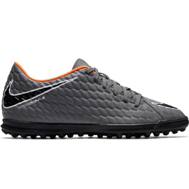 Nike Hypervenom Phantom X 3 Club Tf Jr AH7298 081 futballcipő szürke / ezüst, narancs, szürke / ezüst szürke