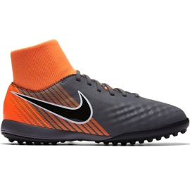Nike Magista Obra 2 Academy Df Tf Jr AH7318 080 futballcipő sokszínű szürke