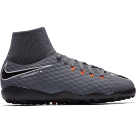 Nike Hypervenom Phantom X 3 Academy Df Tf Jr AH7293 081 futballcipő sokszínű szürke Nike Hypervenom Phantom X 3 Academy Df Tf Jr AH7293 081 futballcipő sokszínű szürke