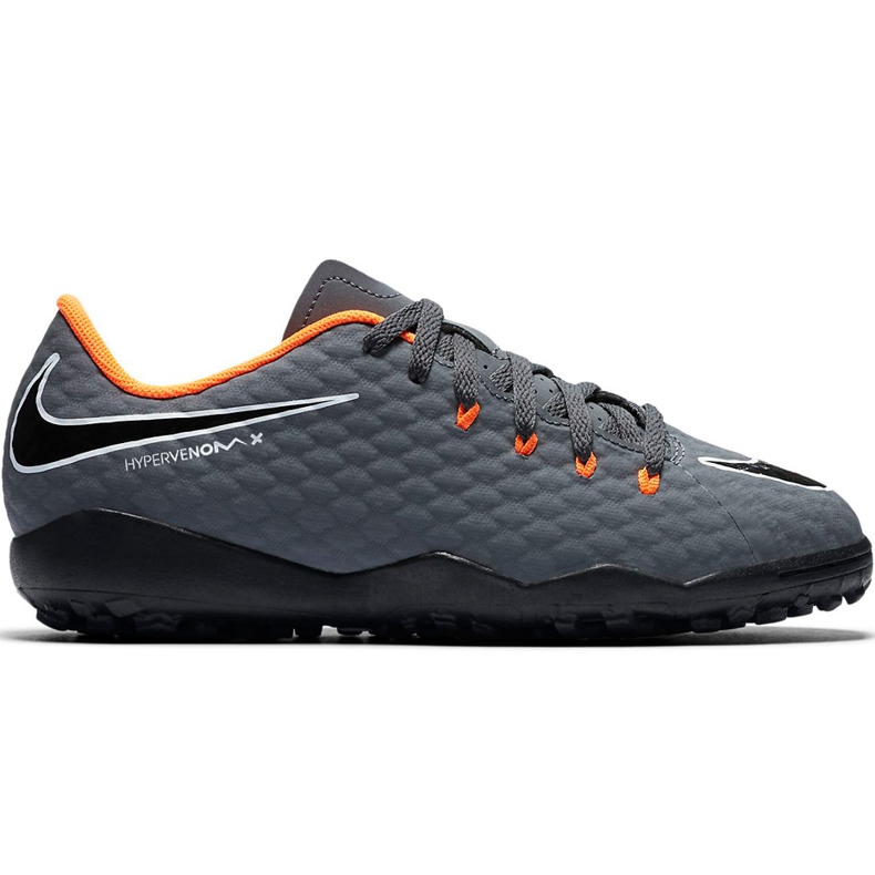 Nike Hypervenom Phantom X 3 Academy Tf Jr AH7294 081 futballcipő szürke szürke