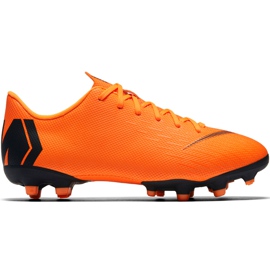 Nike Mercurial Vapor 12 Academy Mg Jr AH7347 810 futballcipő narancssárga