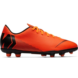 Nike Mercurial Vapor 12 Club Mg Jr AH7350 810 futballcipő narancssárga narancssárga Nike Mercurial Vapor 12 Club Mg Jr AH7350 810 futballcipő narancssárga narancssárga