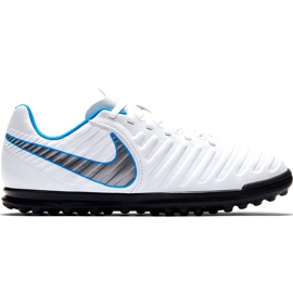 Nike Tiempo Legend 7 Club Tf Jr AH7261 107 futballcipő fekete fehér Nike Tiempo Legend 7 Club Tf Jr AH7261 107 futballcipő fekete fehér