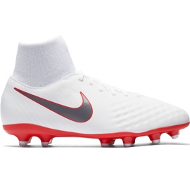 Nike Magista Obra 2 Academy Df Fg Jr AH7313 107 futballcipő sokszínű fehér