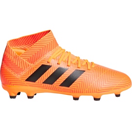 Az adidas Nemeziz 18.3 Fg Jr DB2352 futballcipő sokszínű narancssárga