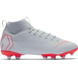 Nike Mercurial Superfly 6 Academy Mg Jr AH7337 060 futballcipő szürke ezüst