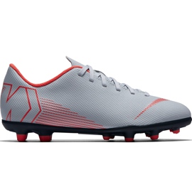 Nike Mercurial Vapor 12 Club Mg Jr AH7350 060 futballcipő sokszínű szürke