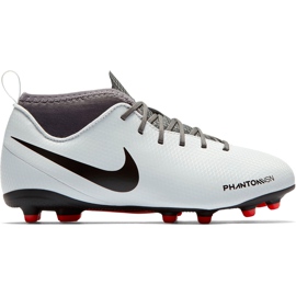 Nike Phantom Vsn Club Df Fg Mg Jr AO3288 060 futballcipő sokszínű fehér