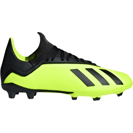 Adidas X 18.3 Fg Jr DB2418 futballcipő sokszínű zöld