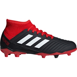 Adidas Predator 18.3 Fg Jr DB2318 futballcipő fekete fekete Adidas Predator 18.3 Fg Jr DB2318 futballcipő fekete fekete