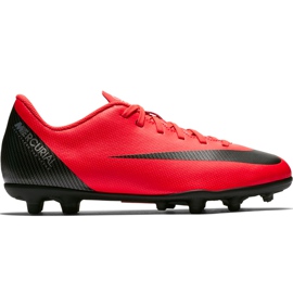 Nike Mercurial Vapor 12 Club Gs CR7 FG / MG Jr AJ3095 600 futballcipő sokszínű piros