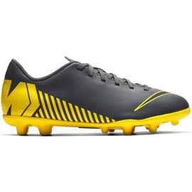 Nike Mercurial Vapor 12 Club Mg Jr AH7350 070 futballcipő fekete fekete