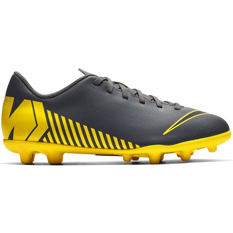 Nike Mercurial Vapor 12 Club Mg Jr AH7350 070 futballcipő fekete fekete
