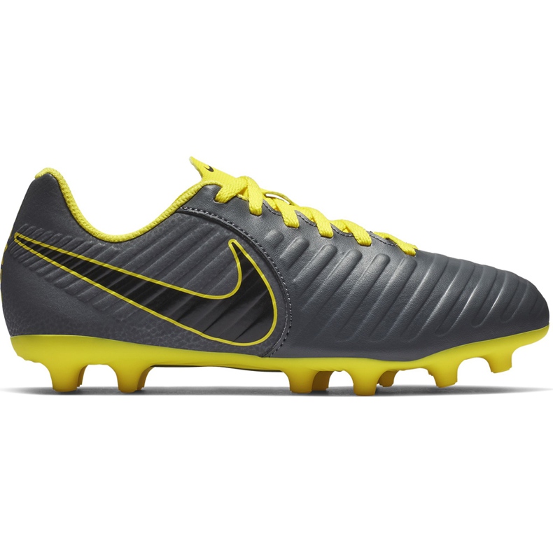 Nike Tiempo Legend 7 Club Mg Jr AO2300 070 futballcipő fekete szürke