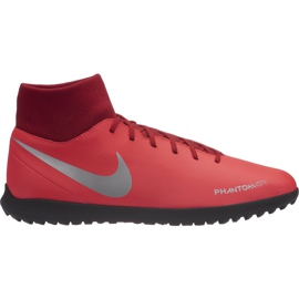 Nike Phantom Vsn Club Df Tf AO3273 600 futballcipő sokszínű piros