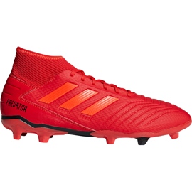 Adidas Predator 19.3 Fg BB9334 futballcipő sokszínű piros