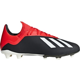 Adidas X 18.3 Fg BB9366 futballcipő fekete fekete