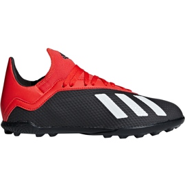 Adidas X 18.3 Tf Jr BB9402 futballcipő fekete fekete