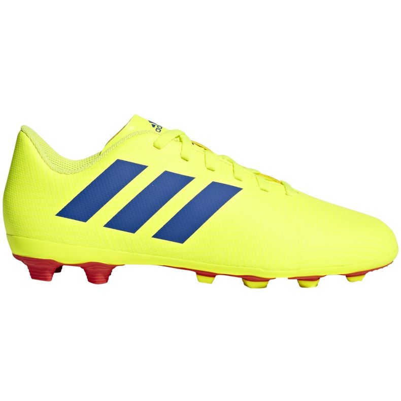 Futballcipő adidas Nemeziz 18.4 FxG Jr sárga kék CM8509 sokszínű