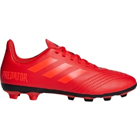 Adidas Predator 19.4 FxG Jr CM8541 futballcipő sokszínű piros