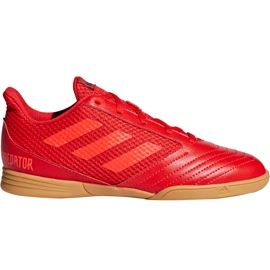 Adidas Predator 19.4 In Sala Jr CM8552 futballcipő sokszínű piros
