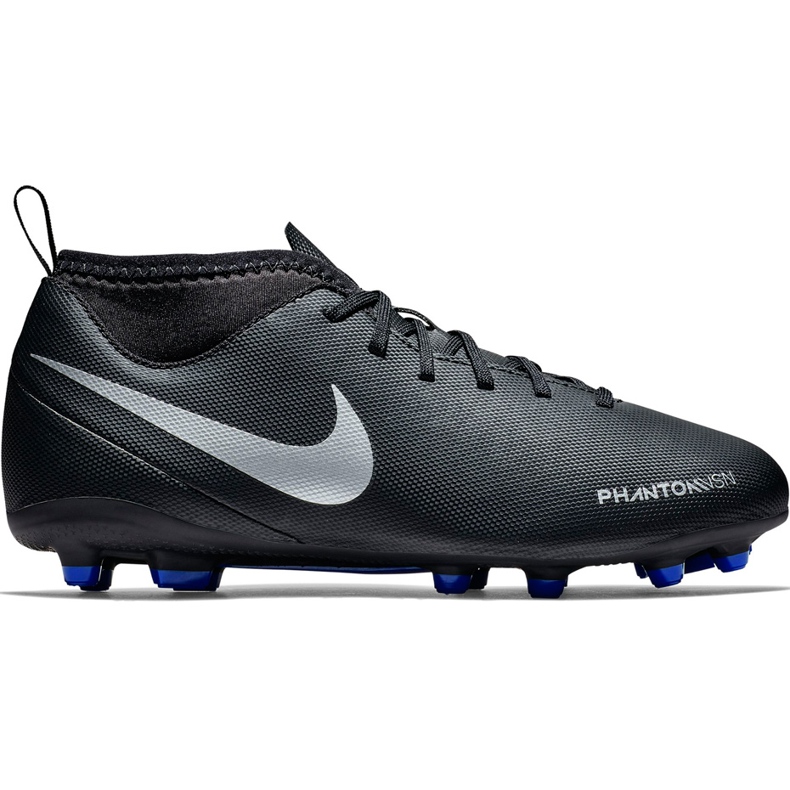 Nike Phantom Vsn Club Df Fg Mg Jr AO3288 004 futballcipő fekete fekete