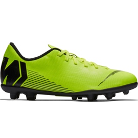 Nike Mercurial Vapor 12 Club Mg Jr AH7350 701 futballcipő sokszínű zöld