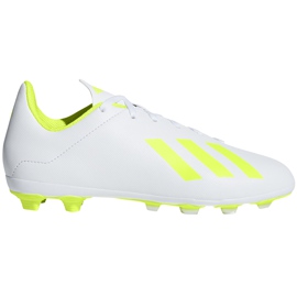 Adidas X 18.4 FxG Jr BB9380 futballcipő sokszínű fehér