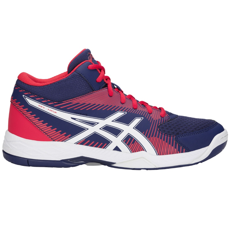 Asics Gel-Task Mt B703Y-400 férfi röplabda cipő fehér, piros, sötétkék sötétkék