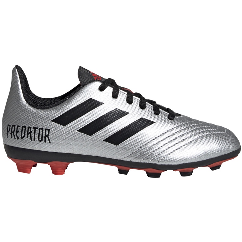 Futballcipő adidas Predator 19.4 FxG Jr ezüst G25822 sokszínű