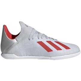 Futballcipő adidas X 19.3 In Jr. ezüst F35355 sokszínű szürke
