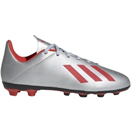 Futballcipő adidas X 19.4 FxG Jr ezüst F35362 sokszínű