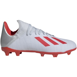 Futballcipő adidas X 19.3 Fg Jr ezüst F35365 sokszínű