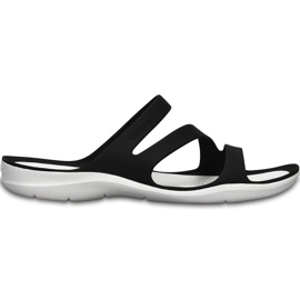 Crocs női papucs Swiftwater Sandal W fekete -fehér 203998 066