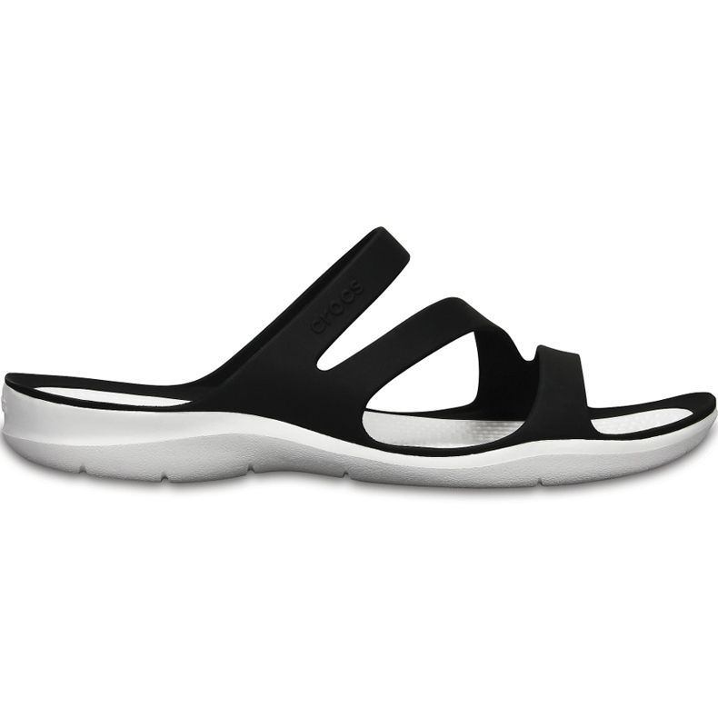 Crocs női papucs Swiftwater Sandal W fekete -fehér 203998 066