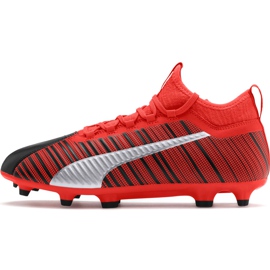 Futballcipő Puma One 5.3 Fg Ag piros-fekete 105604 01 sokszínű