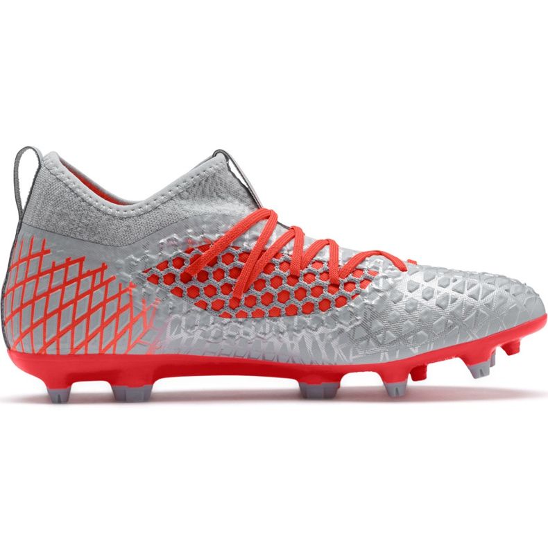 Puma Future 4.3 Netfit Fg Ag 105612 01 futballcipő sokszínű szürke Puma Future 4.3 Netfit Fg Ag 105612 01 futballcipő sokszínű szürke