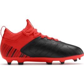 Futballcipő Puma One 5.3 Fg Ag Junior piros fekete 105657 01 sokszínű