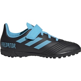 Adidas Predator 19.4 H&amp;L Tf Junior futballcipő fekete kék G25827