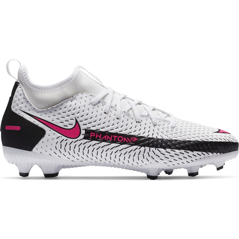 Nike Phantom Gt Academy Df FG / MG Junior CW6694 160 futballcipő fehér fehér
