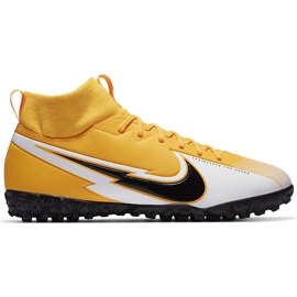 Nike Mercurial Superfly 7 Academy Tf Junior AT8143 801 futballcipő narancssárga sárga