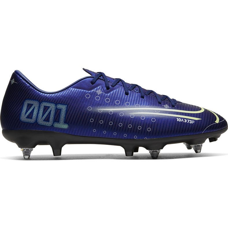 Nike Mercurial Vapor 13 Academy Mds SG-PRO CJ9986 401 futballcipő kék sötétkék